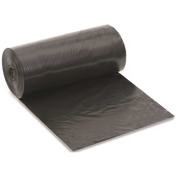 7 Gal. to 10 Gal. 0.9 mil 24 in. x 24 in. Black Low-Density Trash Bags, 500PK